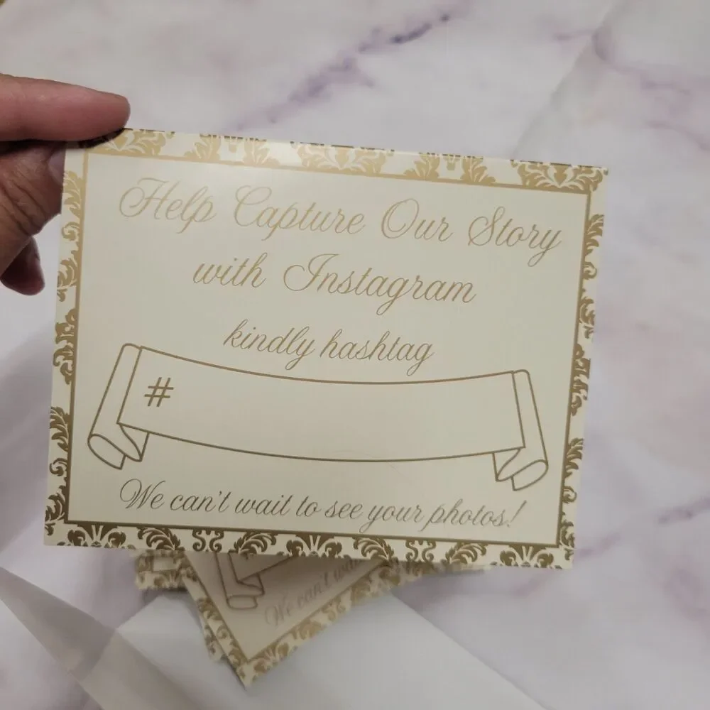 DavidTutera Photo Hashtag Tent Card